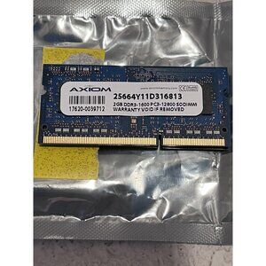 2GB Axiom 25664Y11D316813 DDR3-1600MHz PC3-12800 Non-ECC SO-DIMM 204pin Memory
